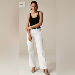 J. Crew Slim Wide Leg Jean in White